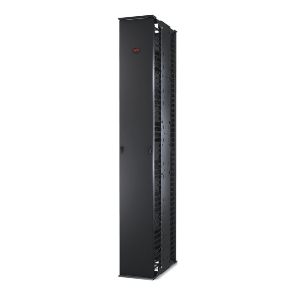Gestionnaire de câbles vertical APC Performance AR8675 pour bâtis à 2 et 4 montants, 84 po H x 12 po L, double face avec portes