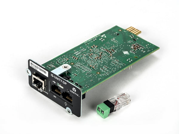 Carte de communication double protocole Vertiv Liebert IntelliSlot Unity IS-UNITY-DP, 2 RS-485 et 1 RJ-45 10/100