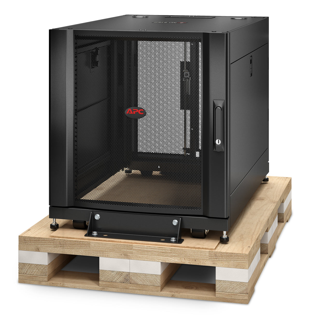 APC NetShelter SX AR3003SP 12U Server Rack Enclosure, 600 mm W x 900 mm D, Shock Packaging, Black