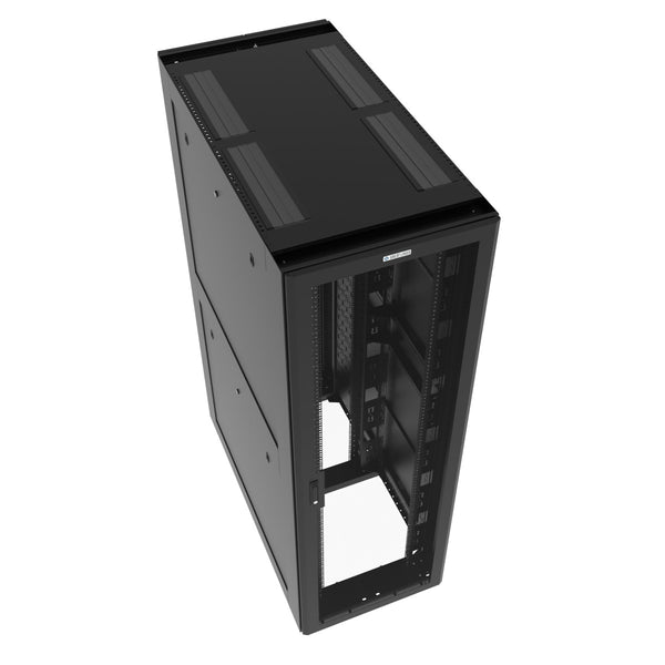 Vertiv Rack Extreme GL42UEX-60110B-MS-PL 42U High-Density Rack Enclosure, Split Mesh Doors, Fully Welded Frame, Shock Pallet, 600 mm W x 1100 mm D, Black