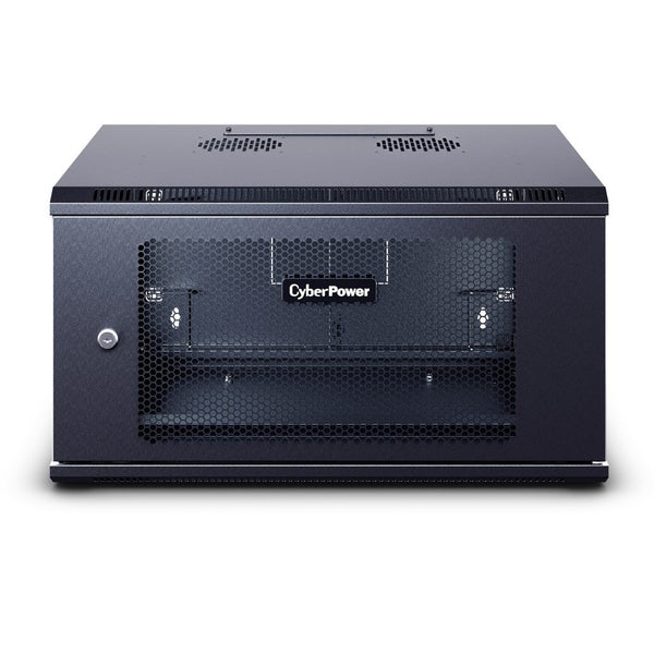 Armoire de rack murale 6U CyberPower CR6U61003, 600 mm de largeur, 600 mm de profondeur, porte perforée
