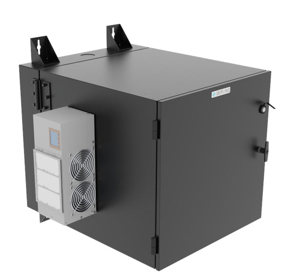 Armoire murale Vertiv Great Lakes GL24N12-30-B-AC10 12U pour environnement intérieur, profondeur de 28 po, noire