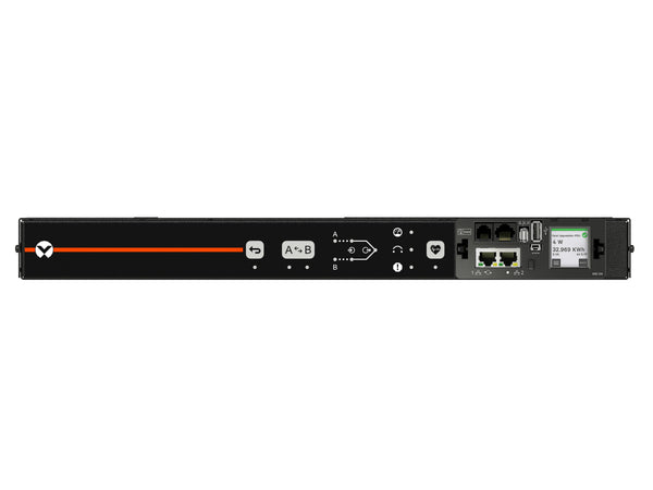 Vertiv Geist VA5U21A0 Switched ATS Rack PDU, 6 Outlets (C13, C19), C20 Plug, 100-120V, 20A, 0U, Horizontal