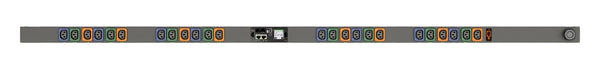 Bandeau d'alimentation (PDU) pour rack Vertiv, 0U, 120/208 V en étoile, 20 A, fiche NEMA L21-20P, (24) C13 IEC verrouillables (VP7N20A0)
