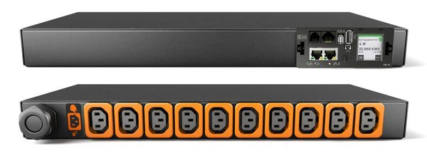 Vertiv Geist VP4N21A2 Monitored Rack PDU, 10 Outlets (C13), NEMA L6-20P Plug, 200-240V, 20A, 0U, Horizontal