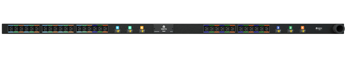 Vertiv Geist I10482 Basic Rack PDU, 30 Outlets (C13, C19), 200-240V, 50A, 0U, Vertical
