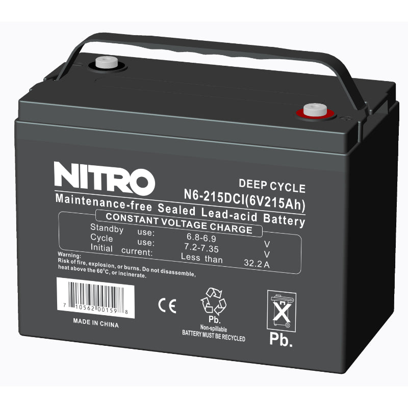 Batterie à décharge profonde AGM 6 V 215 Ah, Nitro N6-215DCI