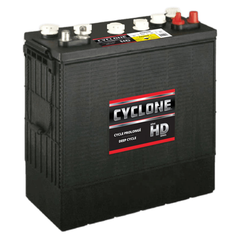 Batterie à décharge profonde à électrolyte liquide 12 V 200 Ah (groupe 921), Cyclone C185HC
