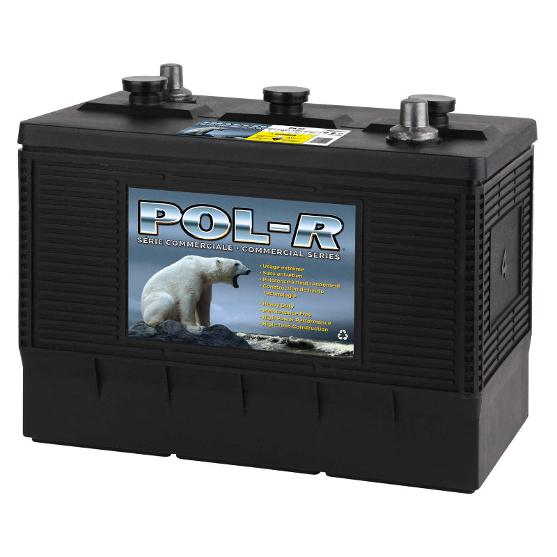 6V Group 4 Commercial Starting Battery, 1000 CCA, Pol-R P4-100