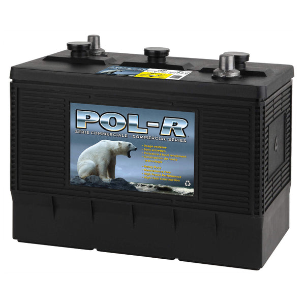 6V Group 4 Commercial Starting Battery, 1000 CCA, Pol-R P4-100