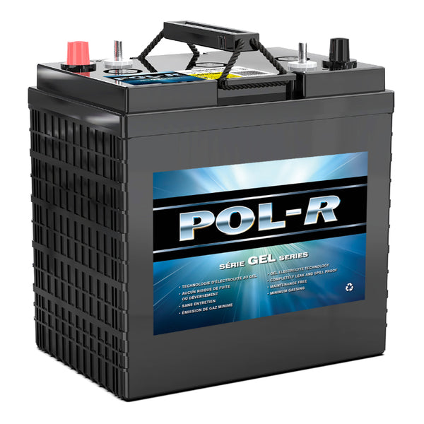 Batterie de voiturette de golf 6 V 180 Ah, décharge profonde, gel (groupe GC2), Pol-R PGC2GEL