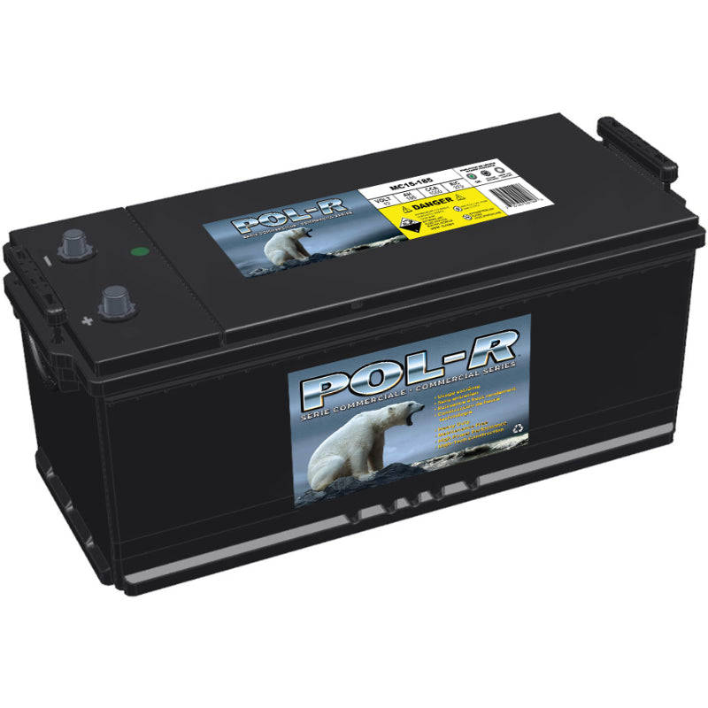 12V Commercial Starting Battery, 1200 CCA, Pol-R MC15-185
