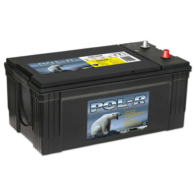 12V Group 8D Commercial Starting Battery, 1400 CCA, Pol-R P8D140MF