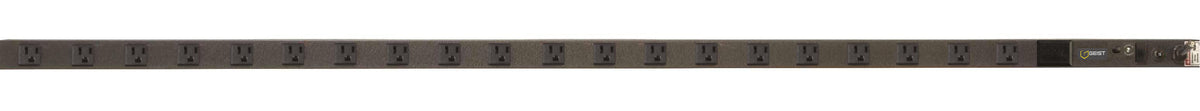 Vertiv Geist 38375 Basic Rack PDU, 20 Outlets (NEMA 5-20R), NEMA 5-20P Plug, 100-120V, 20A, 0U, Vertical