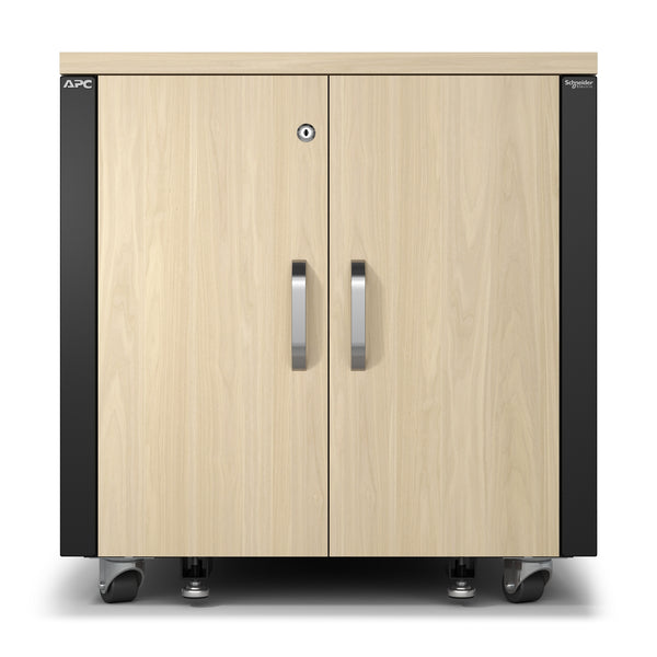 Armoire de baie insonorisée pour serveurs APC NetShelter AR4012A 12U, érable
