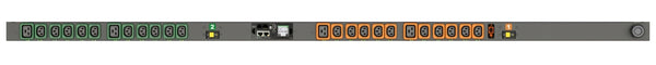 Vertiv Geist VP6N30AU Monitored Rack PDU, 24 Outlets (C13), NEMA L6-30P Plug, 200-240V, 30A, 0U, Vertical