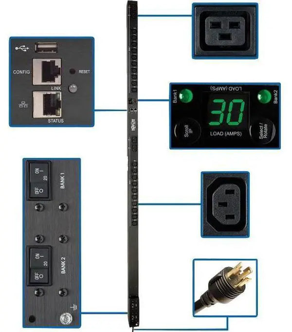 Tripp Lite PDU Switched 5/5.8KW C19 LX PLAT