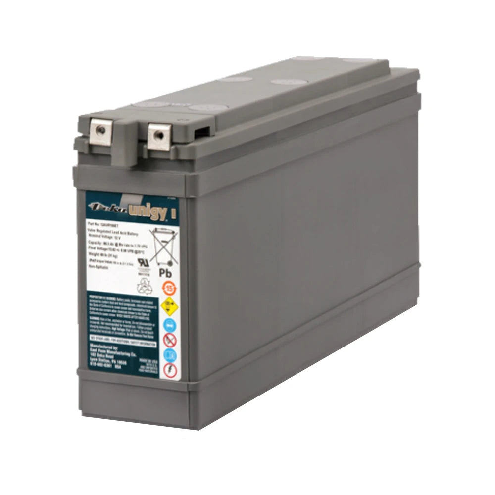 12V 108Ah VRLA UPS Battery, Front Terminal, Deka Unigy I 12AVR100-ET