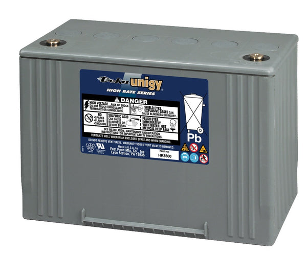 12V 370 W/cell High Rate UPS Battery, Deka HR3500