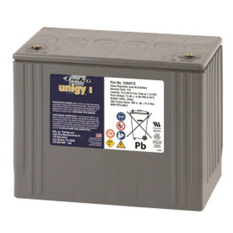 Batterie UPS VRLA 12 V 76,8 Ah, Deka Unigy I 12AVR-75