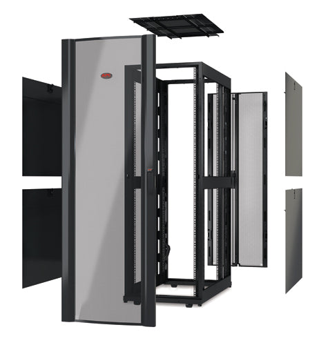APC NetShelter SX AR3300X617 42U Server Rack Enclosure, Black