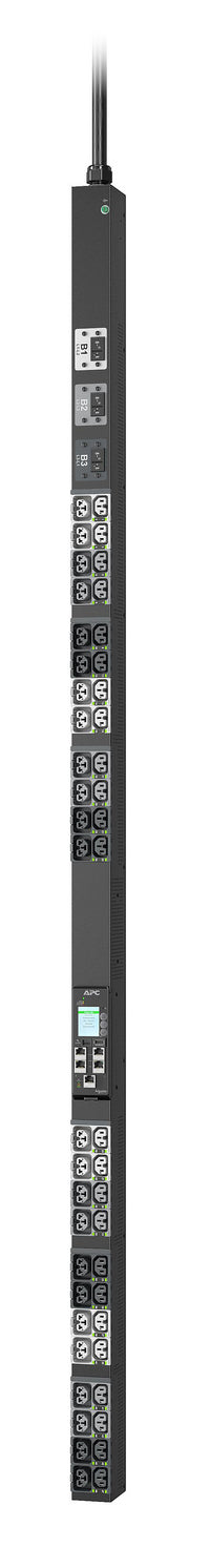 PDU de rack Advanced Gen 2 APC NetShelter APDU11351SW, commuté, 3 phases, 8,6 kW, 208 V 30A, L21-30P, 48 prises