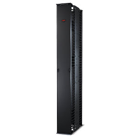 Gestionnaire de câbles vertical APC Performance AR8645 pour bâtis à 2 et 4 montants, 84 po H x 10 po L, double face avec portes