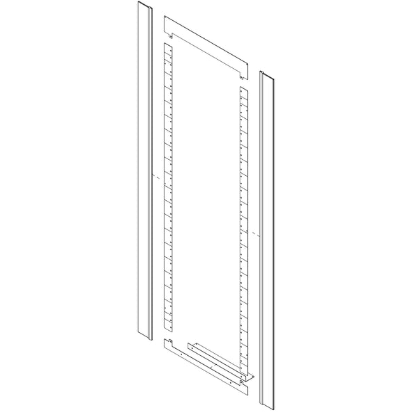 Trousse de rails à passe-câbles à brosse Vertiv, 84 po x 30 po (BGRK-84-30)