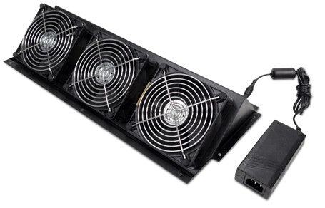 APC NetShelter CX AR4703 Fan Booster Kit, with Replacement Power Supply and Fan Tray, Black