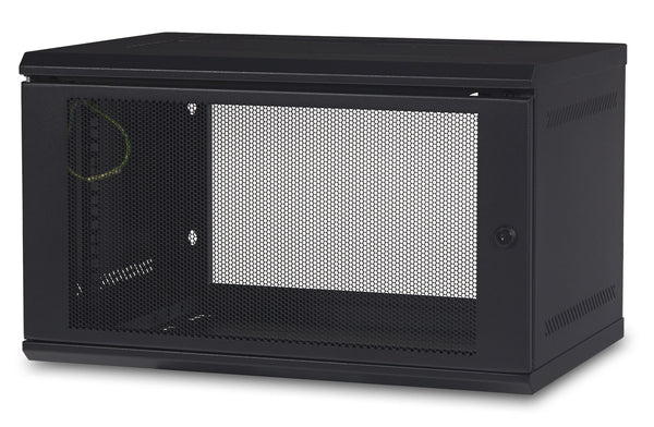 APC NetShelter WX AR106 6U Wall-Mount Rack Enclosure, 400 mm D, Single Hinged, Switch Depth, Unassembled