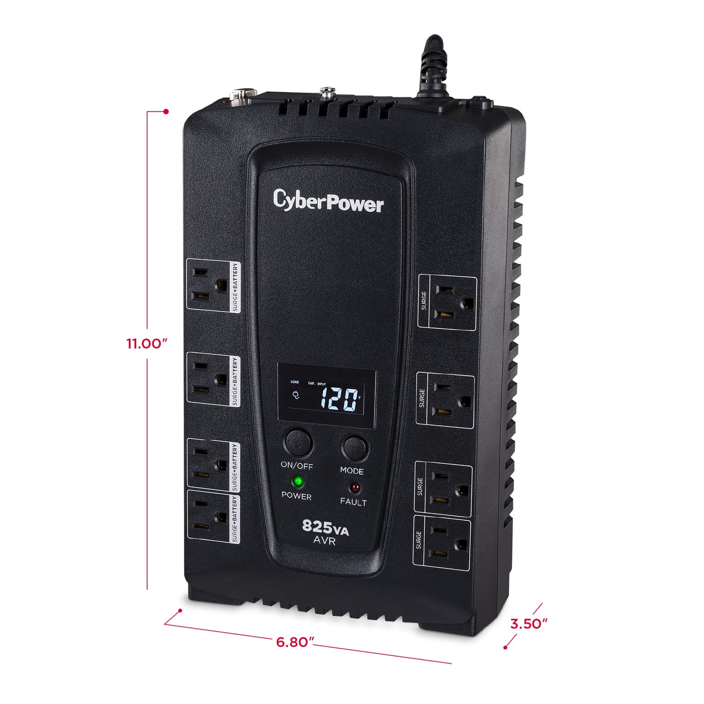 CyberPower CP825AVRLCD 825VA Line Interactive UPS (Mini-Tower) — Feature detail