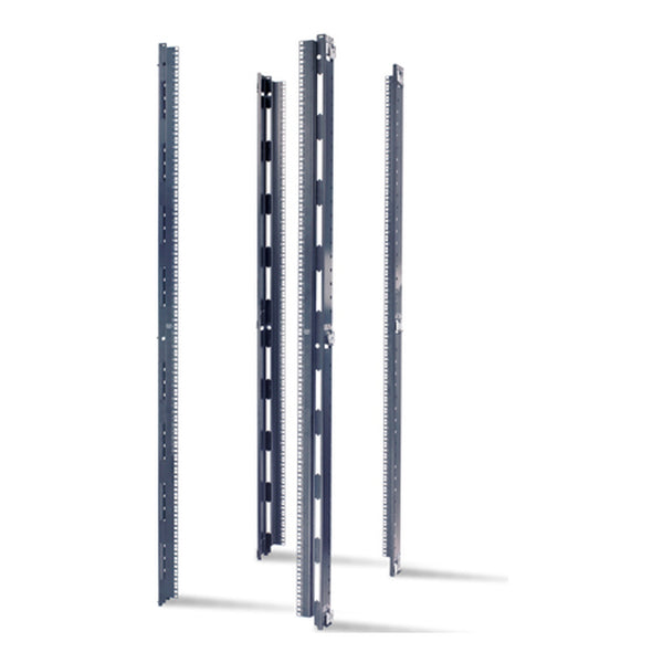 Rails de montage EIA 23 po APC NetShelter SX AR7510 42U, trous carrés, paquet de 4