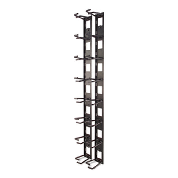 Gestionnaire de câbles vertical APC NetShelter AR8442, anneaux de câbles, jeu de 8, noirs, 55 x 766 x 85 mm