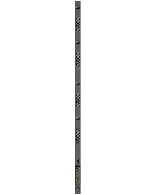 Vertiv VP7541 Basic Rack PDU, 24 Outlets, NEMA L6-30P Plug, 208V, 30A, Vertical
