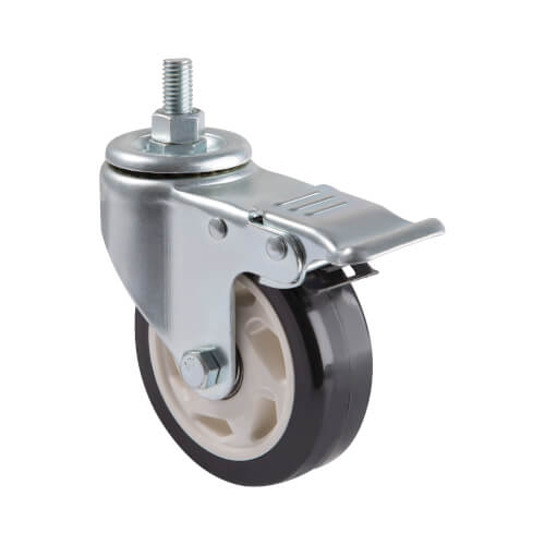 Ensemble de roulettes verrouillables robustes Tripp Lite DMCCASTER pour chariots de téléviseurs et moniteurs, pivotantes, diamètre de 4 po, 4 roulettes
