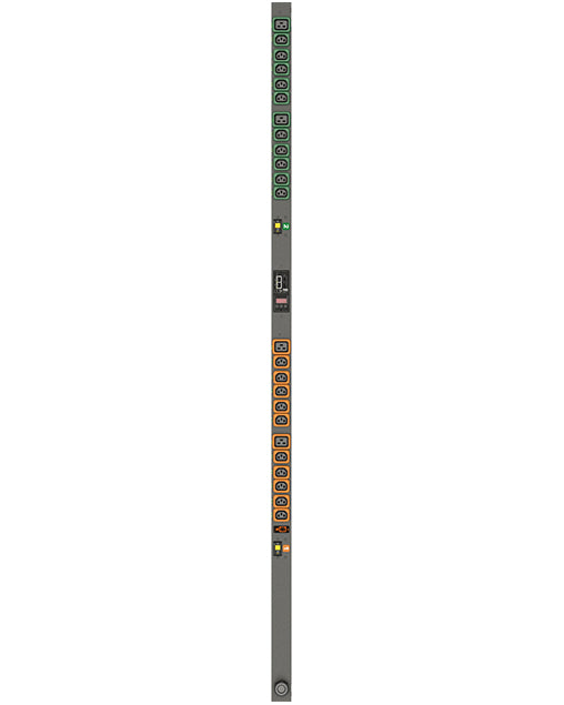 Vertiv VP8941 Switched Rack PDU, 24 Outlets (C13, C19), NEMA L6-30P Plug, 200-240V, 30A, Vertical