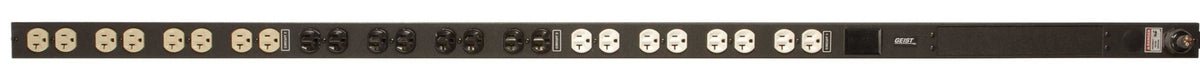 Vertiv Geist 11092 Basic Rack PDU, 24 Outlets (NEMA 5-20R), NEMA L21-20P Plug, 100-120/200-240V, 20A, 0U, Vertical