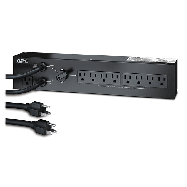APC Service Bypass Panel SBP1500RM, 120 V, 15 A, BBM, 5-15P Input