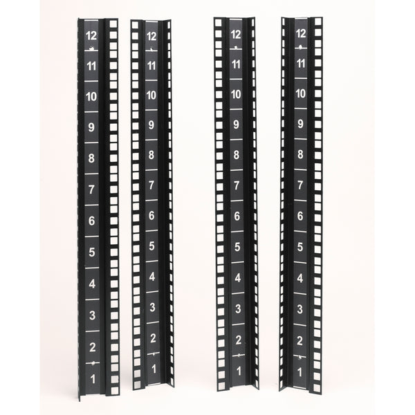 APC CX AR4000MV12U, trousse de rails de montage, vertical, noir, 536H x 120L x 56P mm
