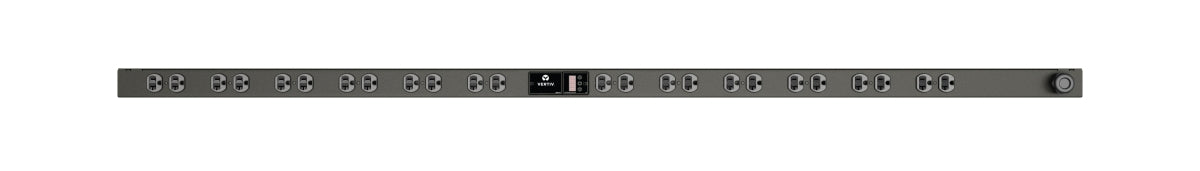 Vertiv Rack PDU - 0U, 120V, 20A, L5-20P, (24) 5-20R, Metered Upgradeable