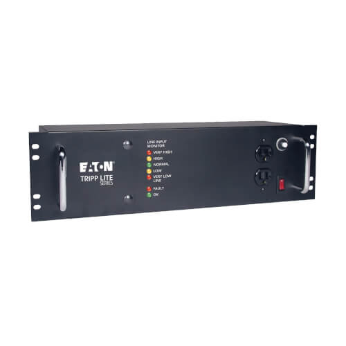 Tripp Lite LCR2400 2400W 120V 3U Rack-Mount Power Conditioner with Automatic Voltage Regulation (AVR), AC Surge Protection, 14 Outlets, TAA