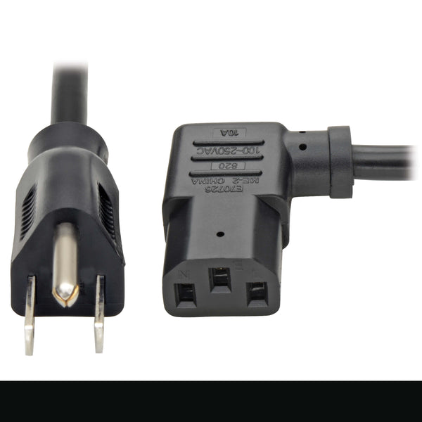 Cordon d’alimentation c.a. Tripp Lite P006-006-13LA, C13 à angle gauche à 5-15P, 6 pi
