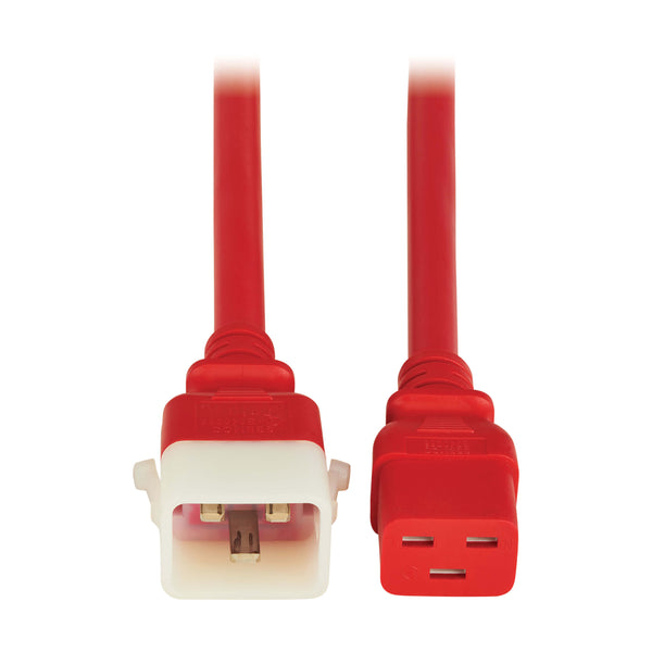 Tripp Lite P036-E03-ARD-6 Power Cord C19 to P-Lock C20 20A 3 FT Red 6-Pack