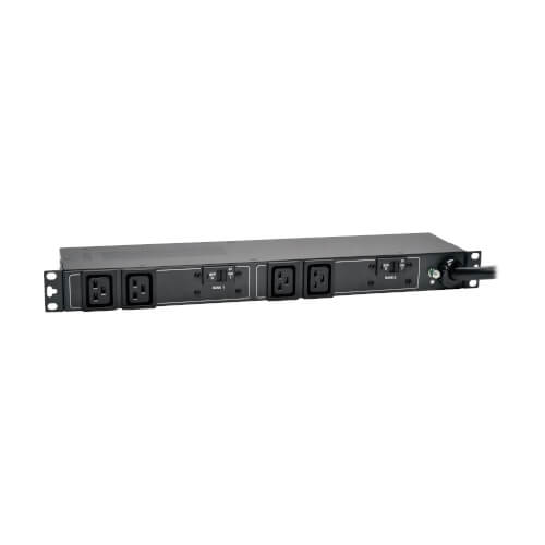 PDU de base Tripp Lite PDUH30HV19 monophasé 200-240 V 5,8 kW, 4 prises C19, entrée NEMA L6-30P, cordon de 12 pi (3,66 m), 1U pour rack