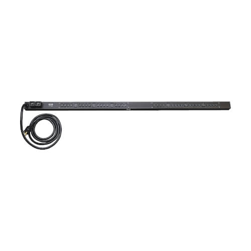 Tripp Lite PDUV30HV 5.5kW Single-Phase 208/230V Basic PDU, 38 Outlets (32 C13 and 6 C19), NEMA L6-30P Input, 10 ft. (3.05 m) Cord, 0U Vertical