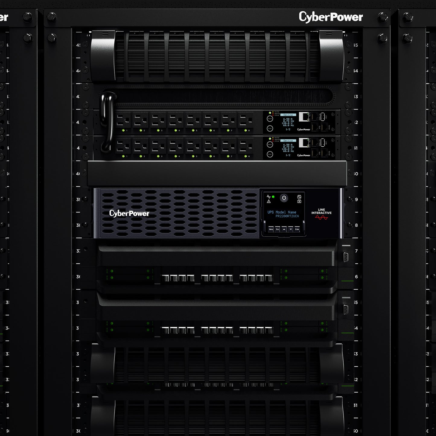 CyberPower PR2200RT2UCN 2200VA / 2200W Line Interactive UPS (Rack/Tower) — Feature detail