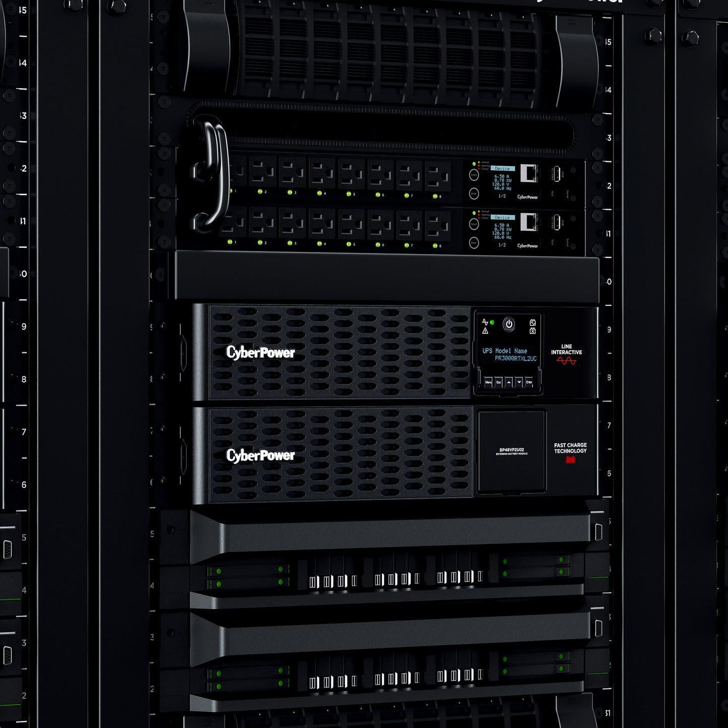 CyberPower PR3000RTXL2UC 3000VA / 3000W Line Interactive UPS (Rackmount (2U)) — Feature detail