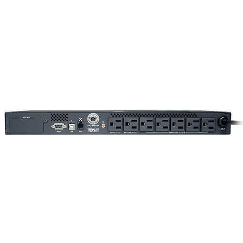 Tripp Lite SMART500RT1UTAA 500VA / 300W Line-Interactive UPS (Rackmount (1U)) — Back view