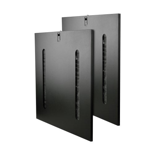 Panneau latéral passe-câbles à loquets verrouillables à clé Tripp Lite SmartRack SR42SIDEPT pour armoire de baie 42U, 2 panneaux