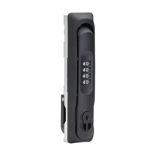 Tripp Lite SmartRack SRCOMBO4SFIC Locking Door Handle for Server Rack Cabinets, Front and Back Doors, 4-Digit Combination Lock, SFIC Lock Core, 2 Keys